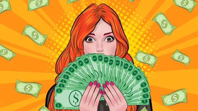 Mujer sosteniendo dinero representando los beneficios fiscales y de inversión de OptiMaxx Plus de Allianz como plan personal de retiro.