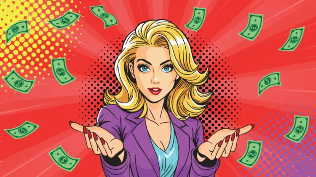 Mujer feliz sosteniendo dinero representando cómo OptiMaxx Plus de Allianz ayuda a aprovechar un PPR deducible bajo el Artículo 151 del ISR.