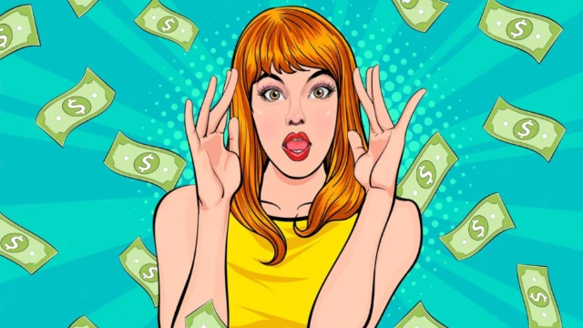 Mujer sosteniendo dinero representando los retiros parciales en OptiMaxx Plus de Allianz como plan personal de retiro con reglas claras